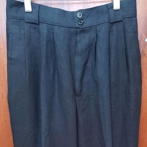 Giorgio Sant Angelo black linen pants